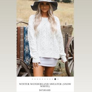 Winter wonderland sweater